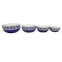 Khurja Pottery Decorative Soup Bowl – White & Blue | Handcrafted Home Décor Item