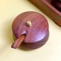 Handcrafted Wooden Masala Container Set of 2 with Tray – Spice Box for Kitchen & Dining