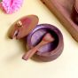 Handcrafted Wooden Masala Container Set of 2 with Tray – Spice Box for Kitchen & Dining