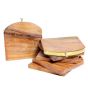 Handcrafted Wooden & Brass Kettle Shape Coaster – Decorative Tea Coaster for Table & Kitchen