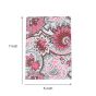Handcrafted Diary Notepad – White Base with Pink Floral Print | 6x9 Inches | Eco-Friendly Stationery by SHG Artisans