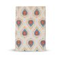 Handcrafted Pocket Diary – White Base with Blue & Red Heart Floral Print | 4x6 Inches | Eco-Friendly SHG Product