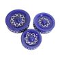 Khurja pottery chapati donga Dark Blue Set of 3 | Donga for Chapati | Kitchen Essentials | Ceramic Tableware in Dark Blue