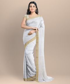 Chanderi Strive Saree || Silk Cotton || 6.5 Mtr || Saras Aajeevika 