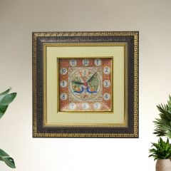 Handcrafted Decorative Wall Clock &ndash; 12x12 Inches | Traditional Art with Wooden Frame